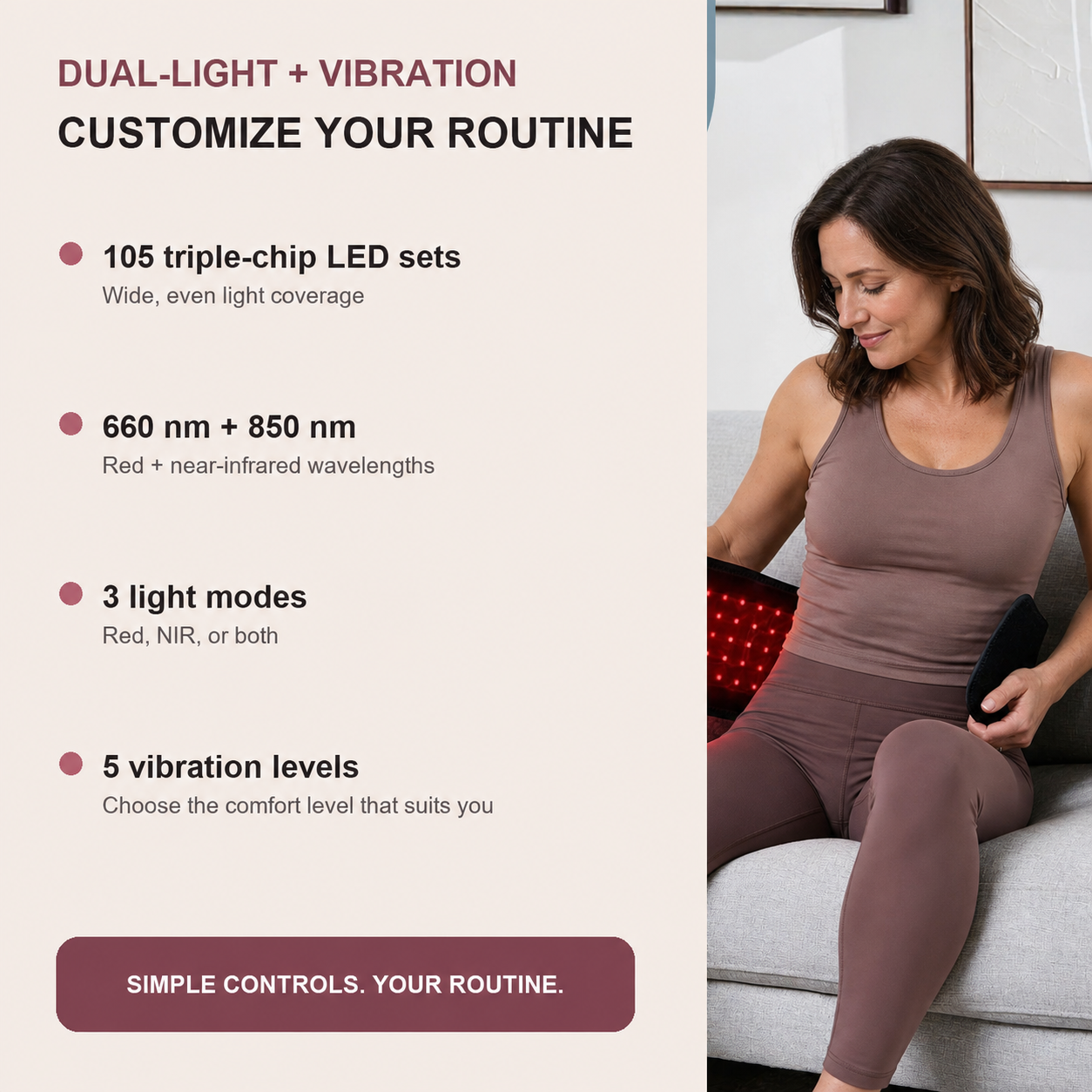 RENEWA CoreGlow™ Red Light Therapy Belt